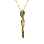 9ct Yellow Gold Tentacle Twist Necklace, P3409