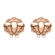 9ct Rose Gold Sheep Stud Earrings, E2531.