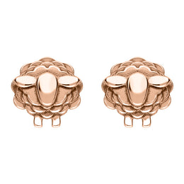 9ct Rose Gold Sheep Stud Earrings, E2531.
