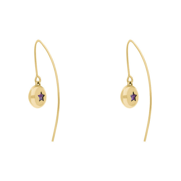 9ct _Yellow_Gold _Blue_John_Star _Disc_Drop _Earrings_E1371_1