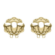 9ct Yellow Gold Sheep Stud Earrings E2531