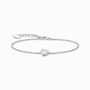 Thomas Sabo Sterling Silver Teardrop White Zirconia Bracelet
