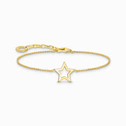 Thomas Sabo Gold Plated Sterling Silver Star Bracelet