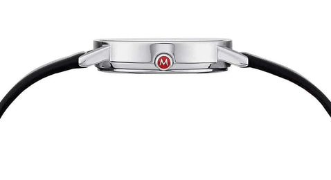 Mondaine Classic Vegan Grape Leather Watch