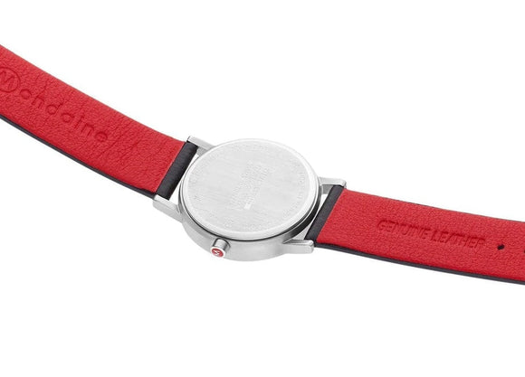 Mondaine Classic Vegan Grape Leather Watch