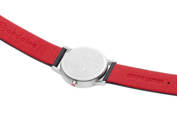 Mondaine Classic Vegan Grape Leather Watch