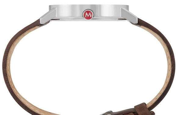 Mondaine Classic Vegan Grape Leather Watch