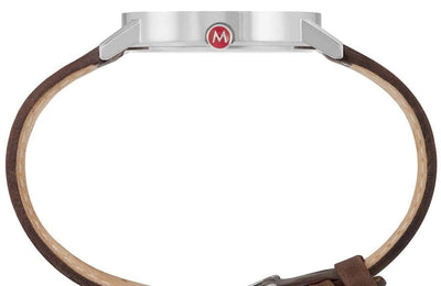 Mondaine Classic Vegan Grape Leather Watch