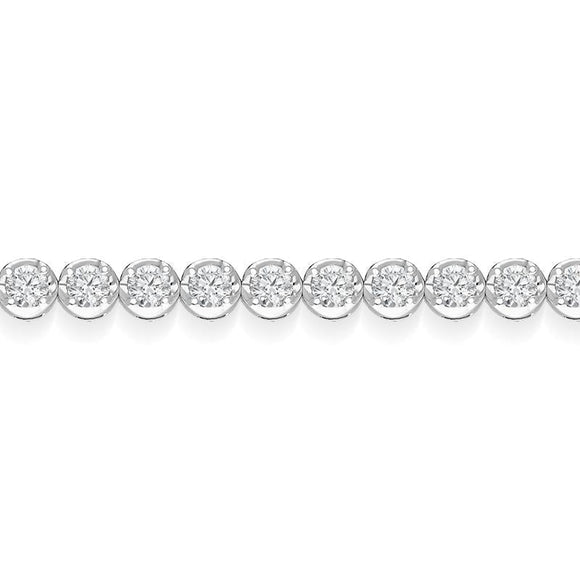 0014283018ct White Gold 2.20ct Diamond Tennis Bracelet, B1075.
