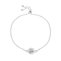 Sterling Silver 10mm Blue John Chatsworth Décor Round Adjustable Bracelet