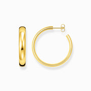 Thomas Sabo Gold Plated Sterling Silver Medium Hoop Earrings