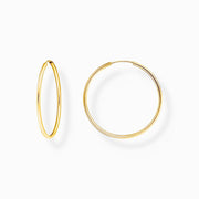 Thomas Sabo Gold Plated Sterling Silver Medium Hoop Earrings