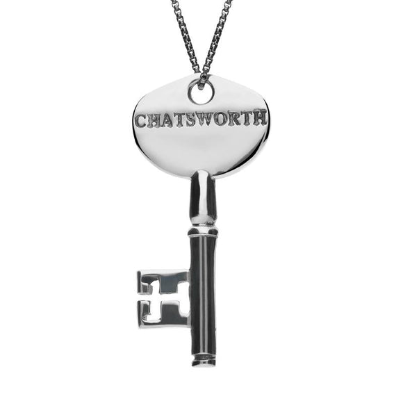 Sterling Silver No. 22 Key Necklace, P3243.