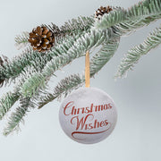 Christmas Wishes Santa Gift Presentation Bauble, BBL9