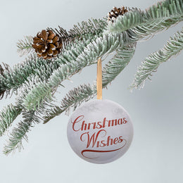 Christmas Wishes Santa Gift Presentation Bauble, BBL9