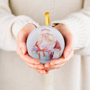 Christmas Wishes Santa Gift Presentation Bauble, BBL9_5