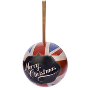 Christmas Wishes Union Jack Gift Presentation Bauble, BBL2Christmas Wishes Union Jack Gift Presentation Bauble, BBL2