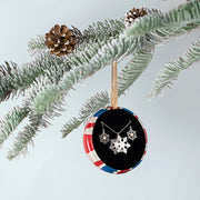 Christmas Wishes Union Jack Gift Presentation Bauble, BBL2