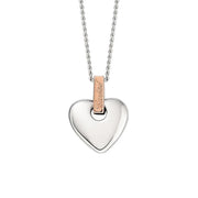 Clogau Cariad Sterling Silver Heart Necklace, 3SCA012.