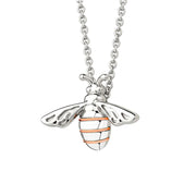 Clogau Honey Bee Large Sterling Silver Necklace, 3SHNBPL