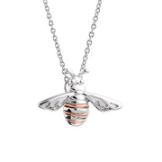 Clogau Honey Bee Sterling Silver Necklace, 3SHNBP.