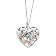 Clogau Royal Oak Sterling Silver Heart Locket, XX3STRP04.