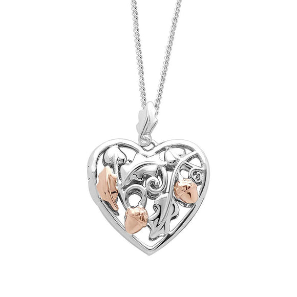 Clogau Royal Oak Sterling Silver Heart Locket, XX3STRP04.