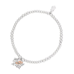 Clogau Affinity Sterling Silver Dragon Beaded Bracelet