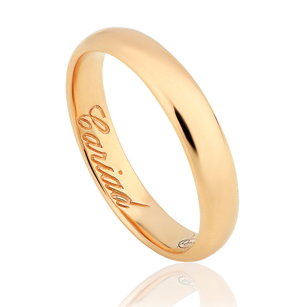 Clogau 1854 18ct Rose Gold 4mm Wedding Ring, 1854WED4