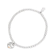 Clogau Affinity Sterling Silver Heart Beaded Bracelet