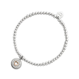 Clogau Affinity Sterling Silver Home Is Where The Heart Is Bead Bracelet D