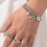 Clogau Affinity Sterling Silver Home Is Where The Heart Is Bead Bracelet 3SBB77