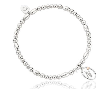 Clogau Affinity Tree Of Life Initials Letter N Sterling Silver Bead Bracelet 3SBBIRNS