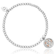 Clogau Affinity Tree Of Life Sterling Silver White Mother Of Pearl Bead Bracelet 3SBB92R