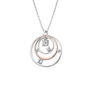 Clogau Awyr Y Nos Sterling Silver White Topaz Pendant, 3SAYN0190