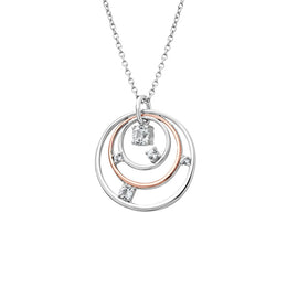 Clogau Awyr Y Nos Sterling Silver White Topaz Pendant, 3SAYN0190