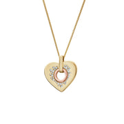 Clogau Cariad Sparkle 9ct Gold Diamond Pendant, GCAS0010