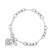 Clogau Cariad Sparkle Sterling Silver Bracelet
