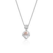 Clogau Royal Crown Sterling Silver White Topaz Pendant, 3SRYC0104