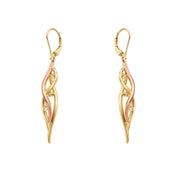 Clogau Swallow Falls 18ct Gold Diamond Drop Earrings