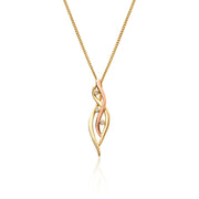 Clogau Swallow Falls 18ct Gold Diamond Pendant, GSWF0018