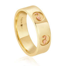 Clogau Tree Of Life Insignia 9ct Yellow Gold Ring, TOLMNR.