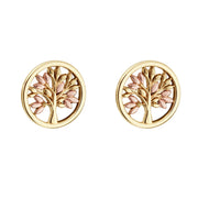 Clogau Tree of Life 9ct Gold Stud Earrings