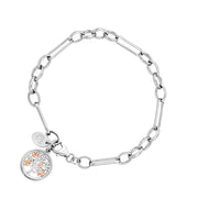 Clogau Tree of Life Figaro Sterling Silver Bracelet D