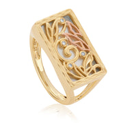 Clogau Tylwyth Teg 9ct Gold White Mother of Pearl Ring, GTYT0002