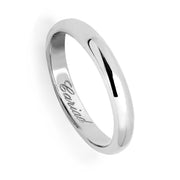 Clogau Windsor 18ct White Gold 3mm Wedding Ring, 18WED3DW.