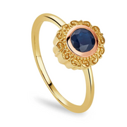 Clogau 9ct Yellow Gold Sapphire Ring