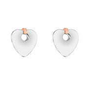 Clogau Cariad Sterling Silver Heart Stud Earrings