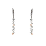 Clogau Celebration Sterling Silver White Topaz Drop Earrings