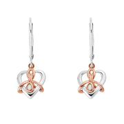 Clogau Dwynwen Sterling Silver Opal Drop Earrings